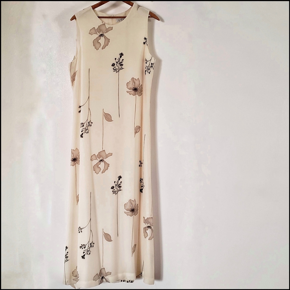 Chaus Creamy Floral 90's Sundress
